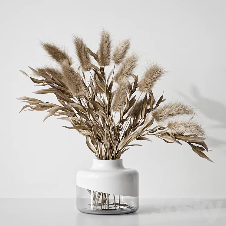 Decor set lagurus 3D Model