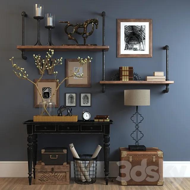 Decor set Loft 3DModel