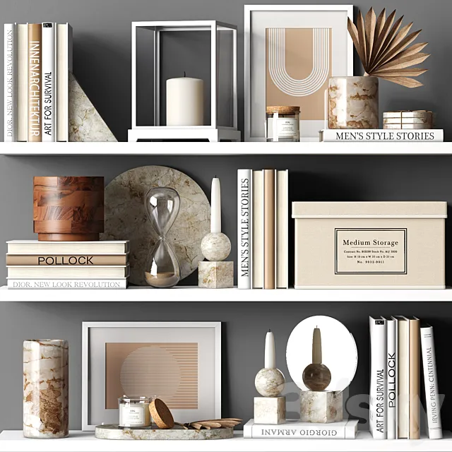 Decor set MARBLE 3DModel