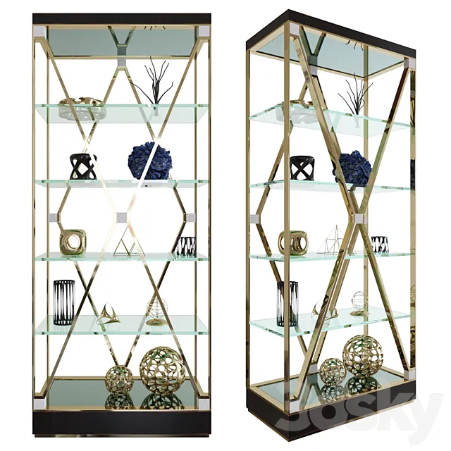 Decor set Marioni | 4 DEBBIE SMALL BOOKCASE 3DModel