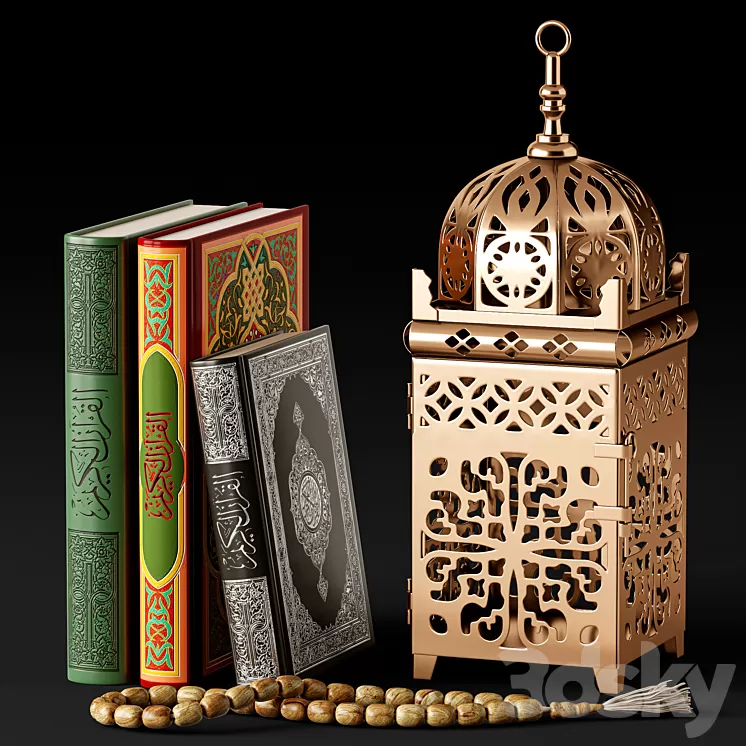 Decor set Quran 1 3D Model