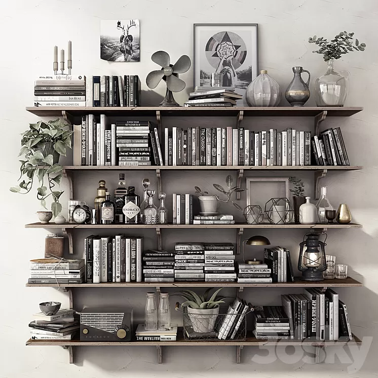 DECOR SET / SHELVES 3D Model