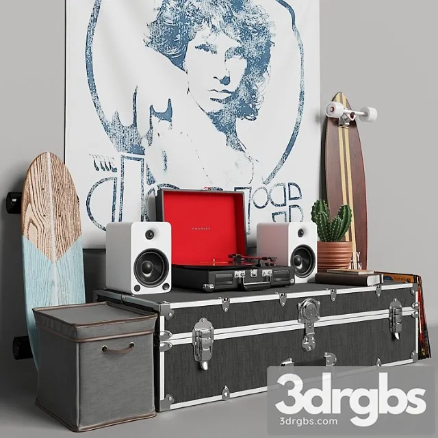 Decor Set Sk 2 3D Model Free