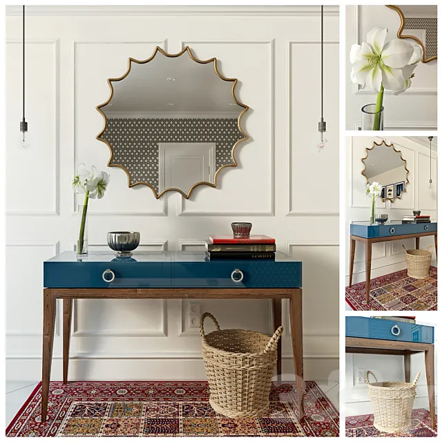 Decor set with basket 3DModel