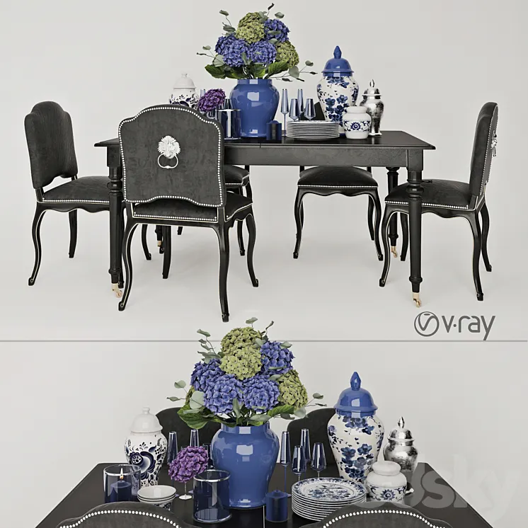 Decor Set_ EICHHOLTZ_2 3D Model Free