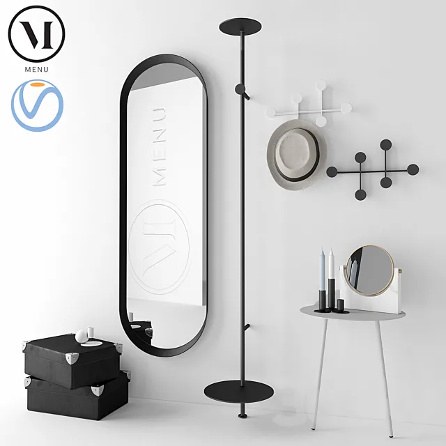 Decor set_MENU 3D Model