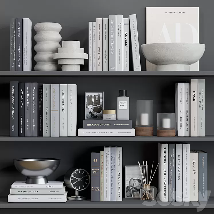 Decor shelf set 7 Pottery Barn 3D Model