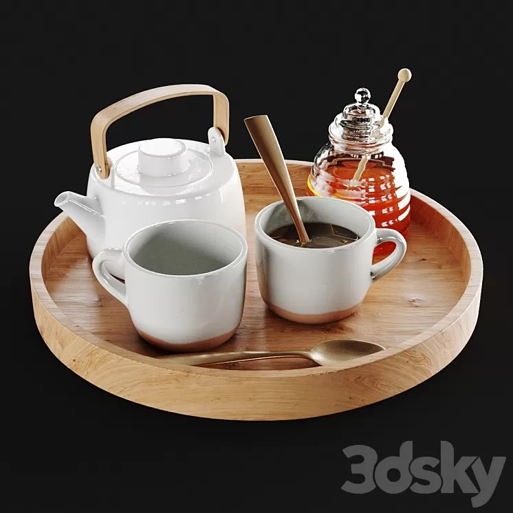 Decor Tea accessories 3D Model