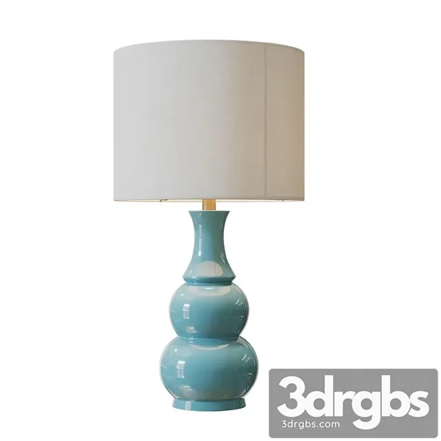 Decor Therapy Harper Aqua Ceramic 3D Model Free