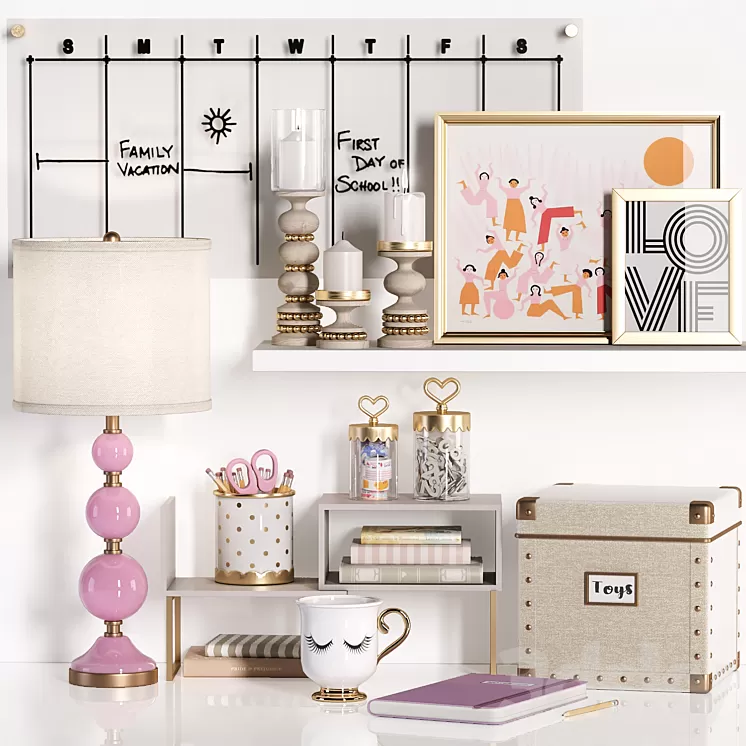 Decor & Toy for Kids & Teenager No.01 3D Model Free