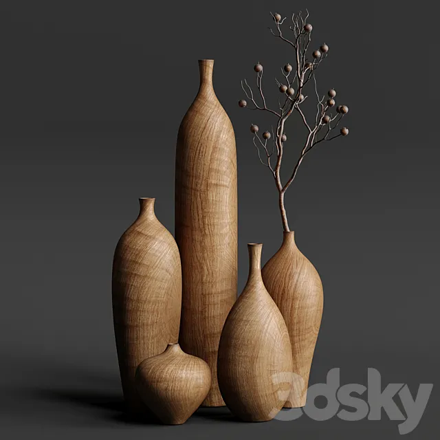 Decor vases 3D Model