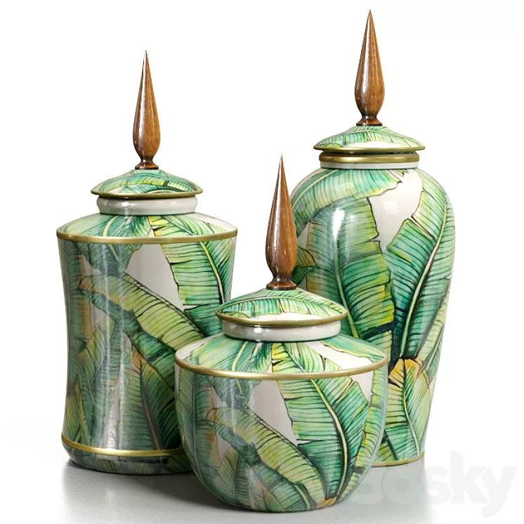 Decor vases 3D Model