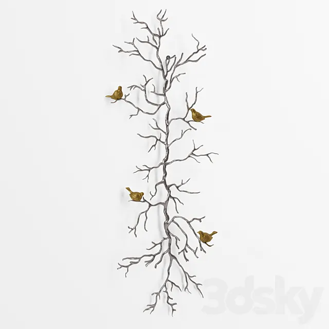 Decor wall metal “Branch” 3DModel