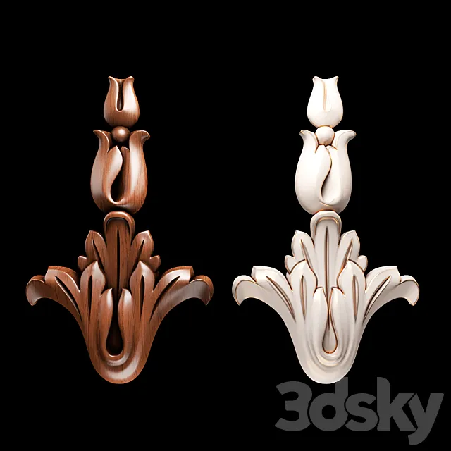 Decor wood 49494949651 3D Model