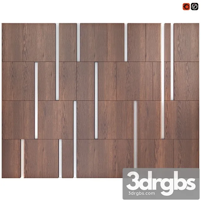 Decor wood panel 33 3D Model Free
