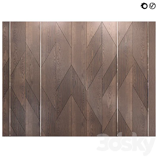 Decor wood Panel 52 3D Model