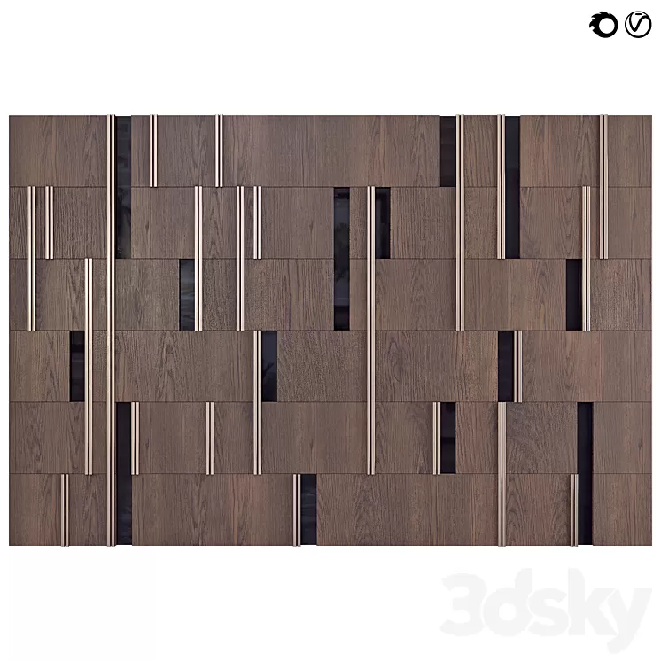 Decor wood Panel Sirmione 3D Model Free