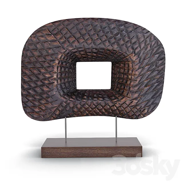 Decor wooden table 3D Model