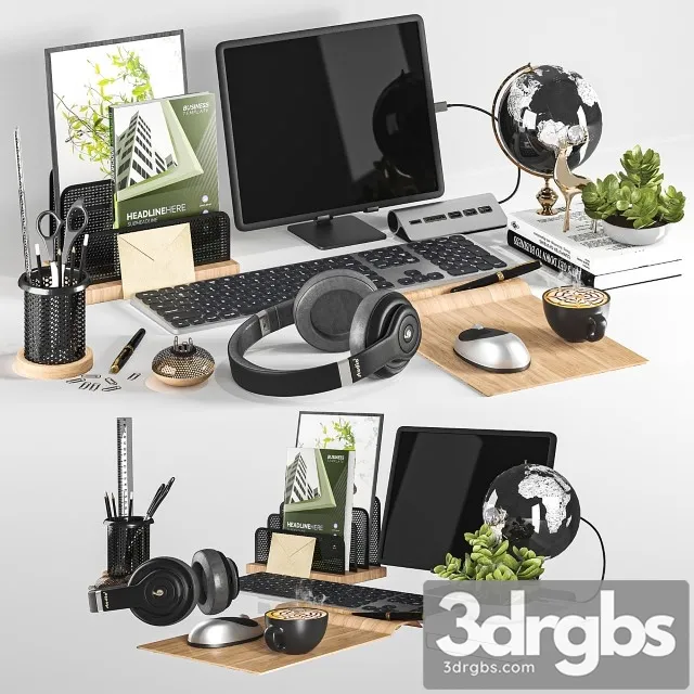 Decor Workspace 3D Model Free