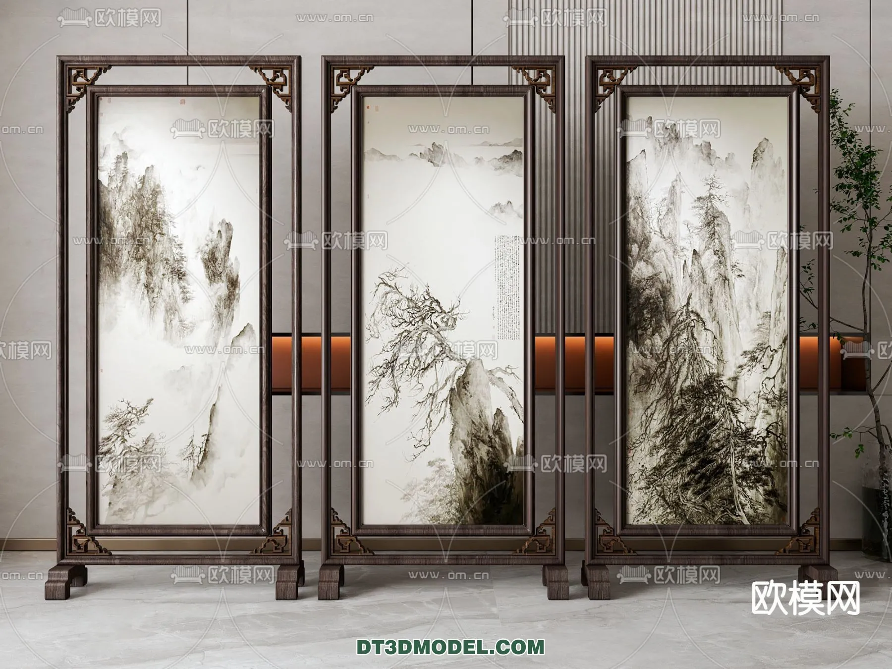 DECORATION - 3D PANEL - 3D Model For Interior Design - 891