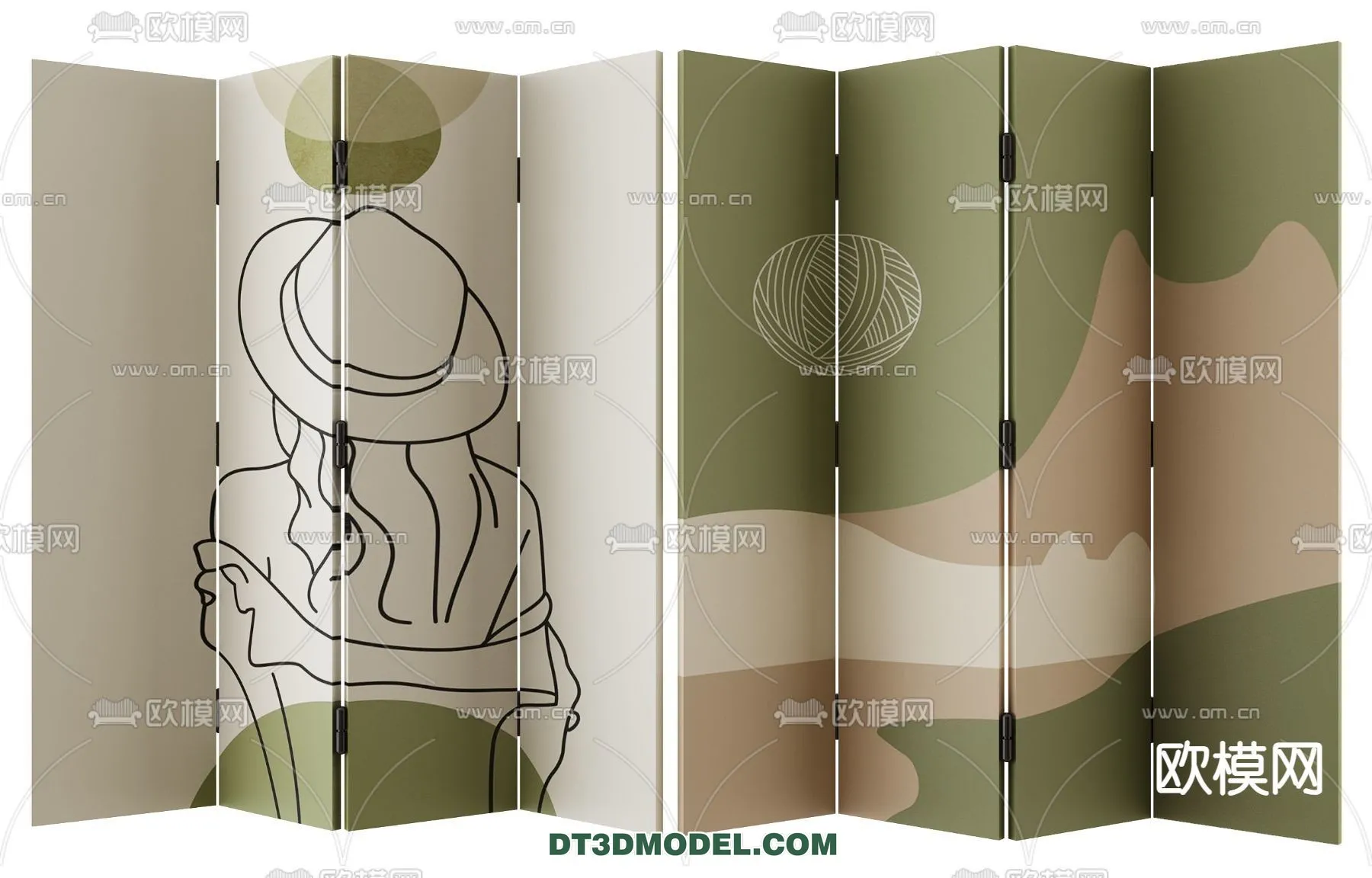 DECORATION - 3D PANEL - 3D Model For Interior Design - 916