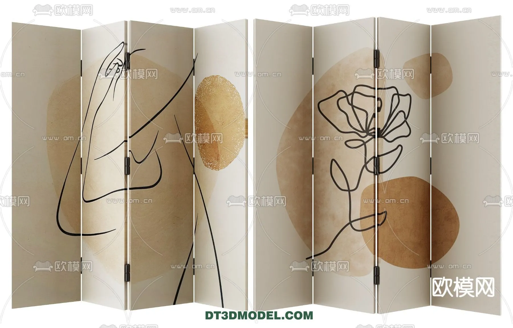 DECORATION - 3D PANEL - 3D Model For Interior Design - 917