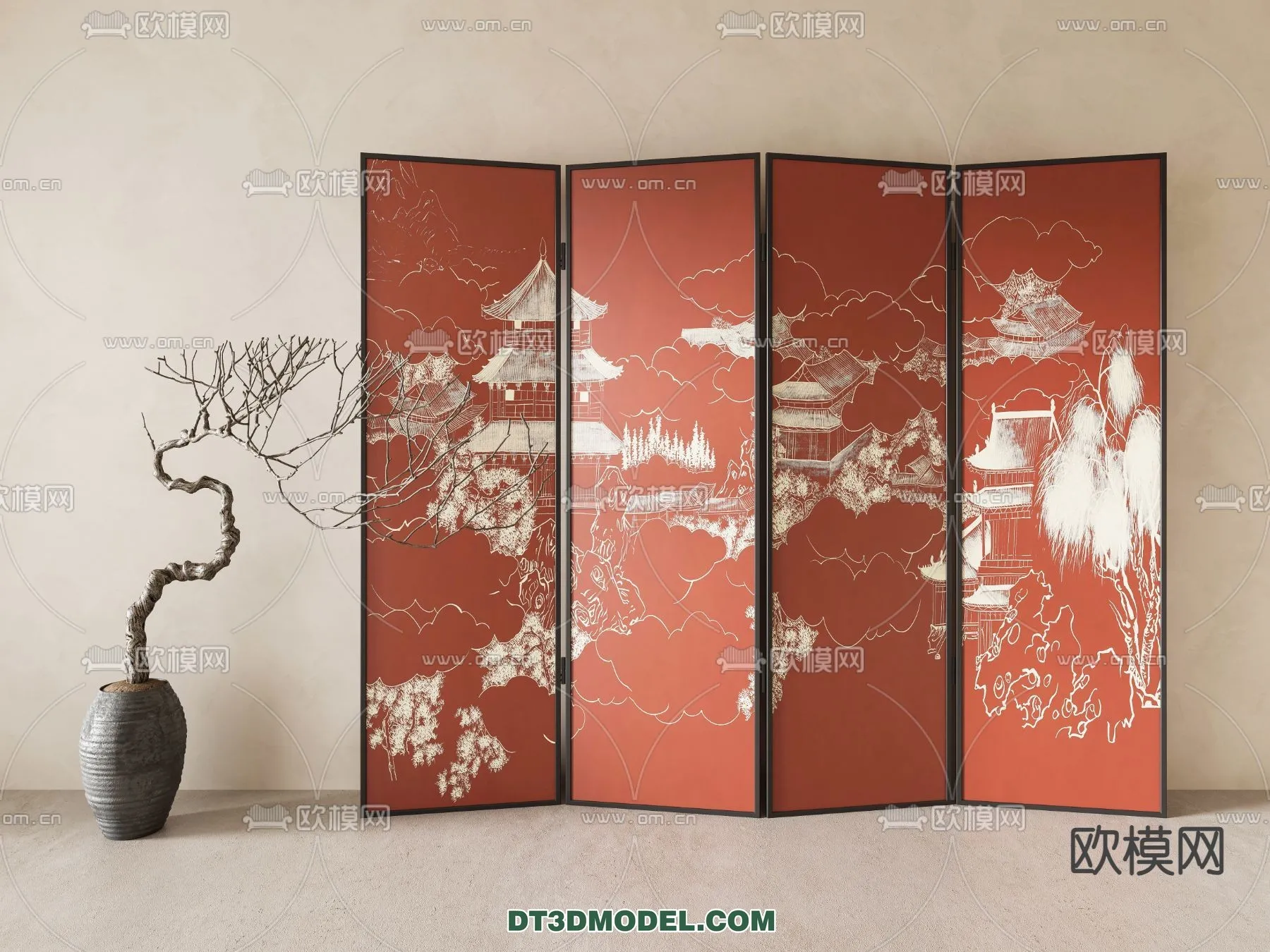 DECORATION - 3D PANEL - 3D Model For Interior Design - 932