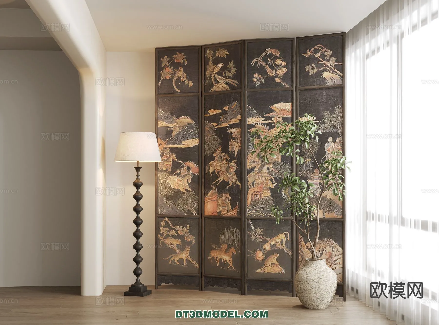 DECORATION - 3D PANEL - 3D Model For Interior Design - 946