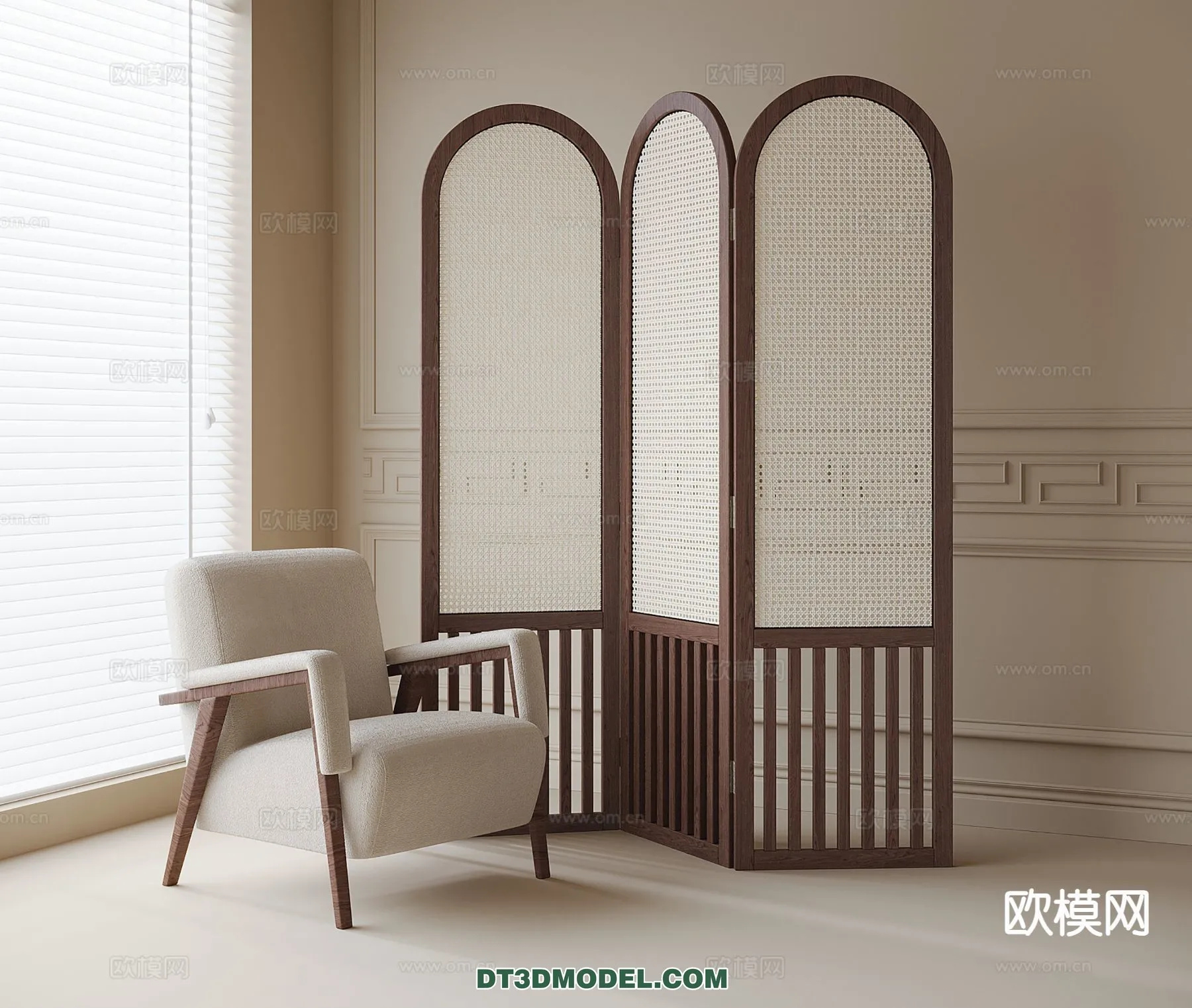 DECORATION - 3D PANEL - 3D Model For Interior Design - 964