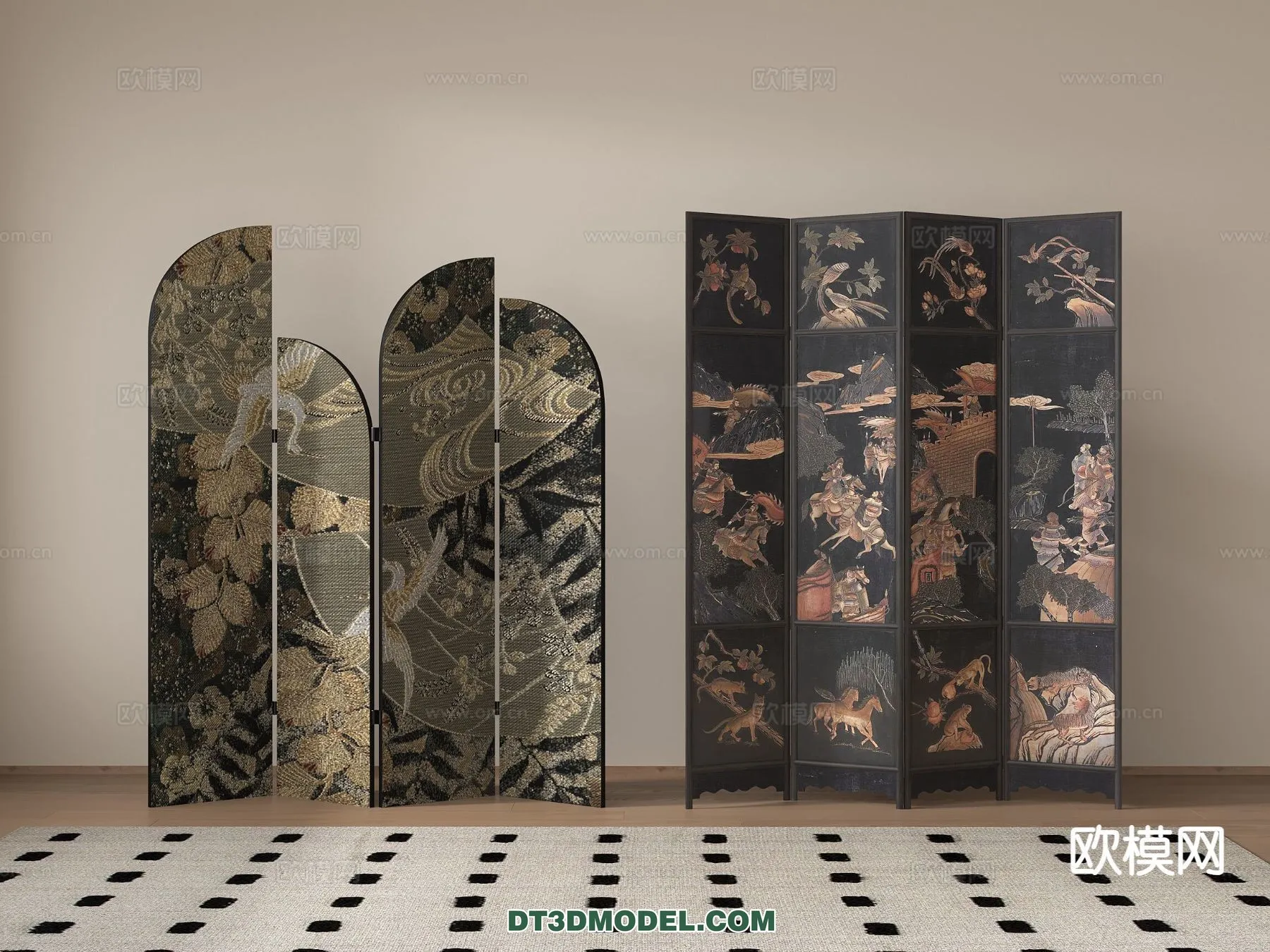 DECORATION - 3D PANEL - 3D Model For Interior Design - 967