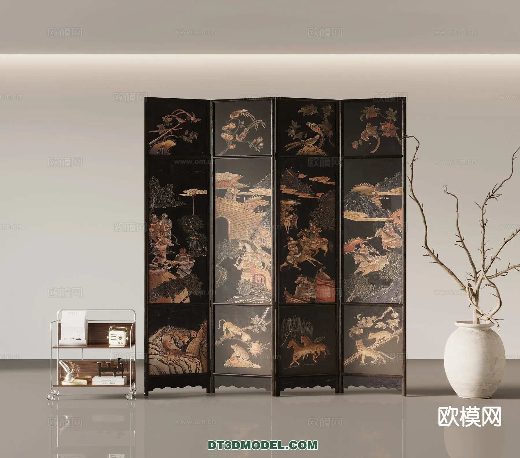 DECORATION - 3D PANEL - 3D Model For Interior Design - 968