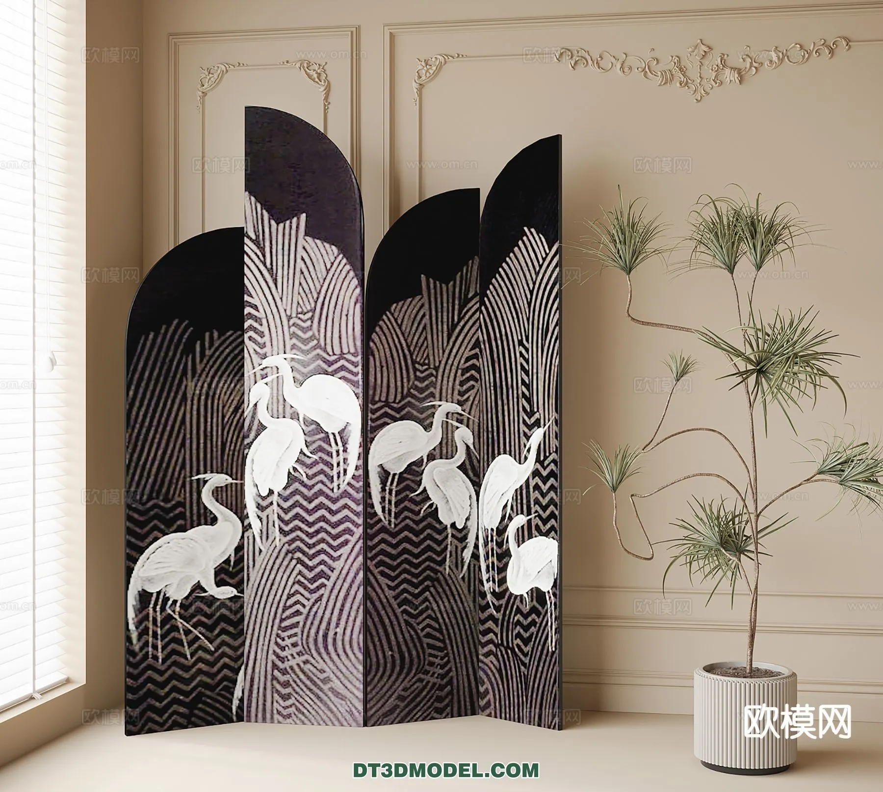 DECORATION - 3D PANEL - 3D Model For Interior Design - 969