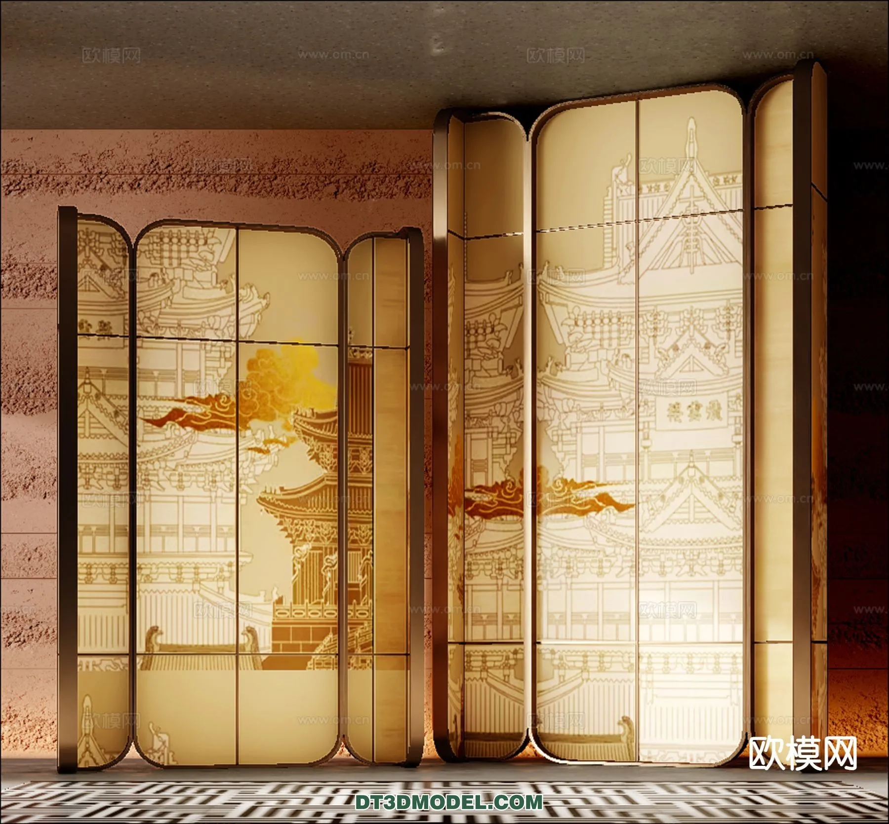 DECORATION - 3D PANEL - 3D Model For Interior Design - 985