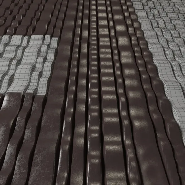 decoration - 3D panel Matrix Real 3D Model