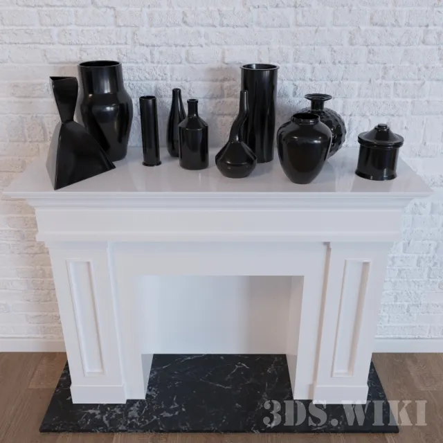 decoration - A large set of vases with different shapes 3D Model