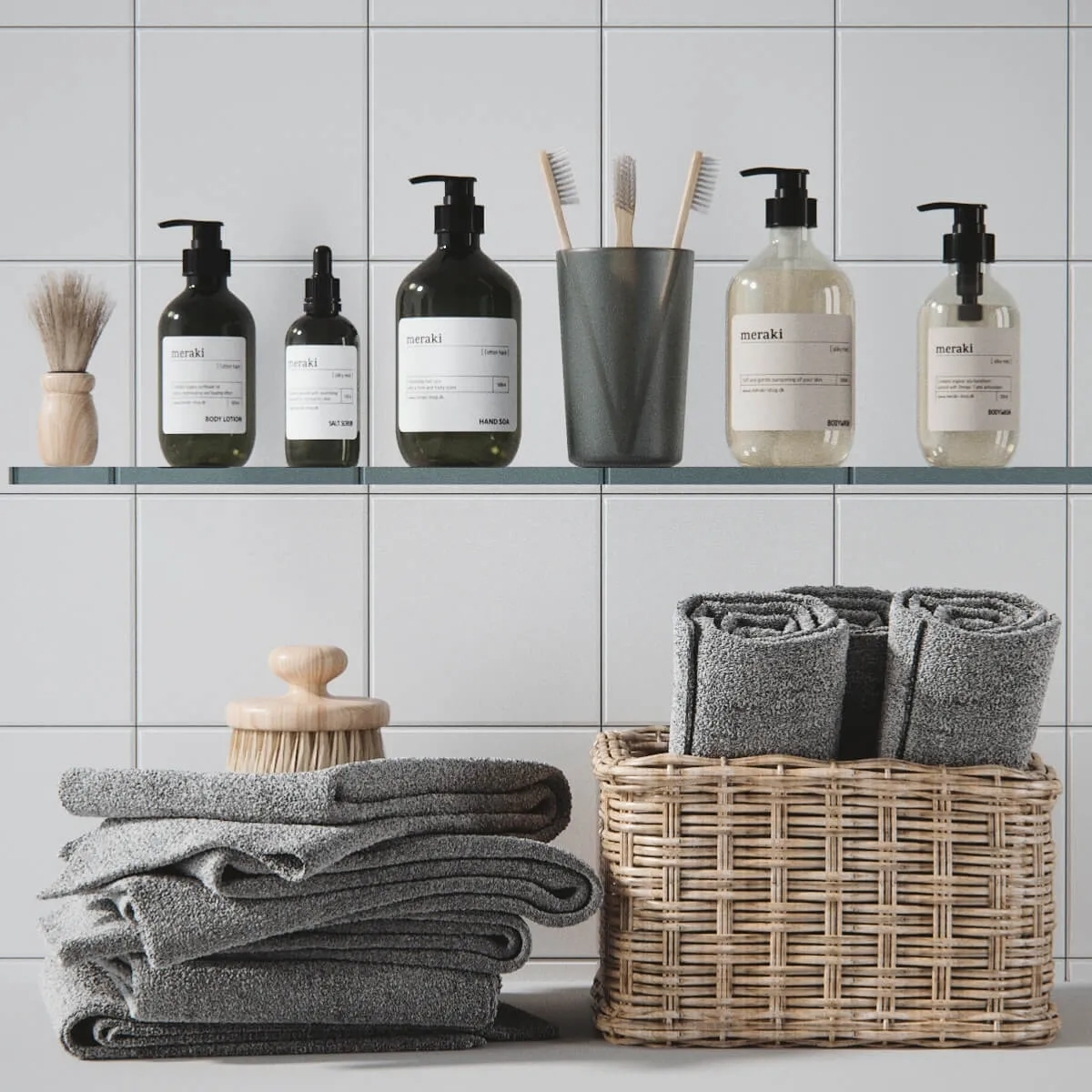 decoration - Accessories decor and cosmetics for bathroom 3D Model