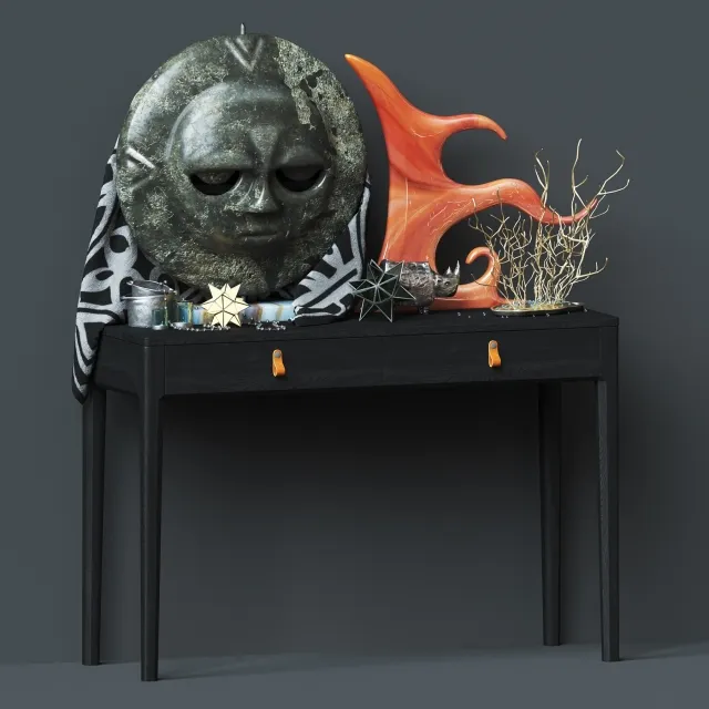 decoration - African figurines 3D Model