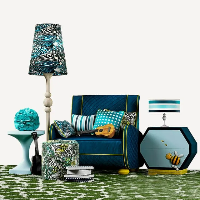 decoration - Alta moda honey decorative set 3D Model