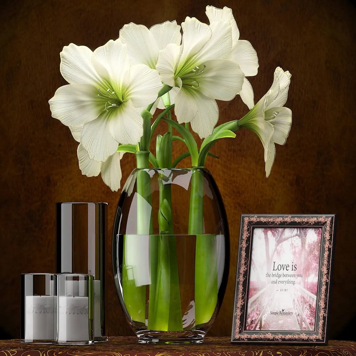 decoration - Amaryllis 01 3D Model