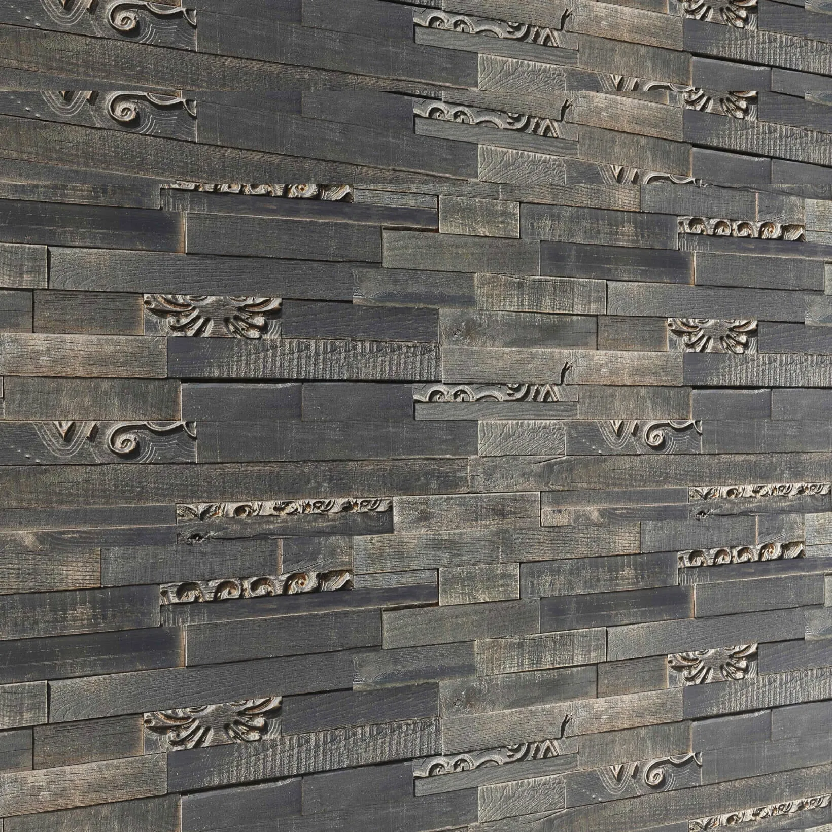 decoration - Antique Wood wall 3D Model