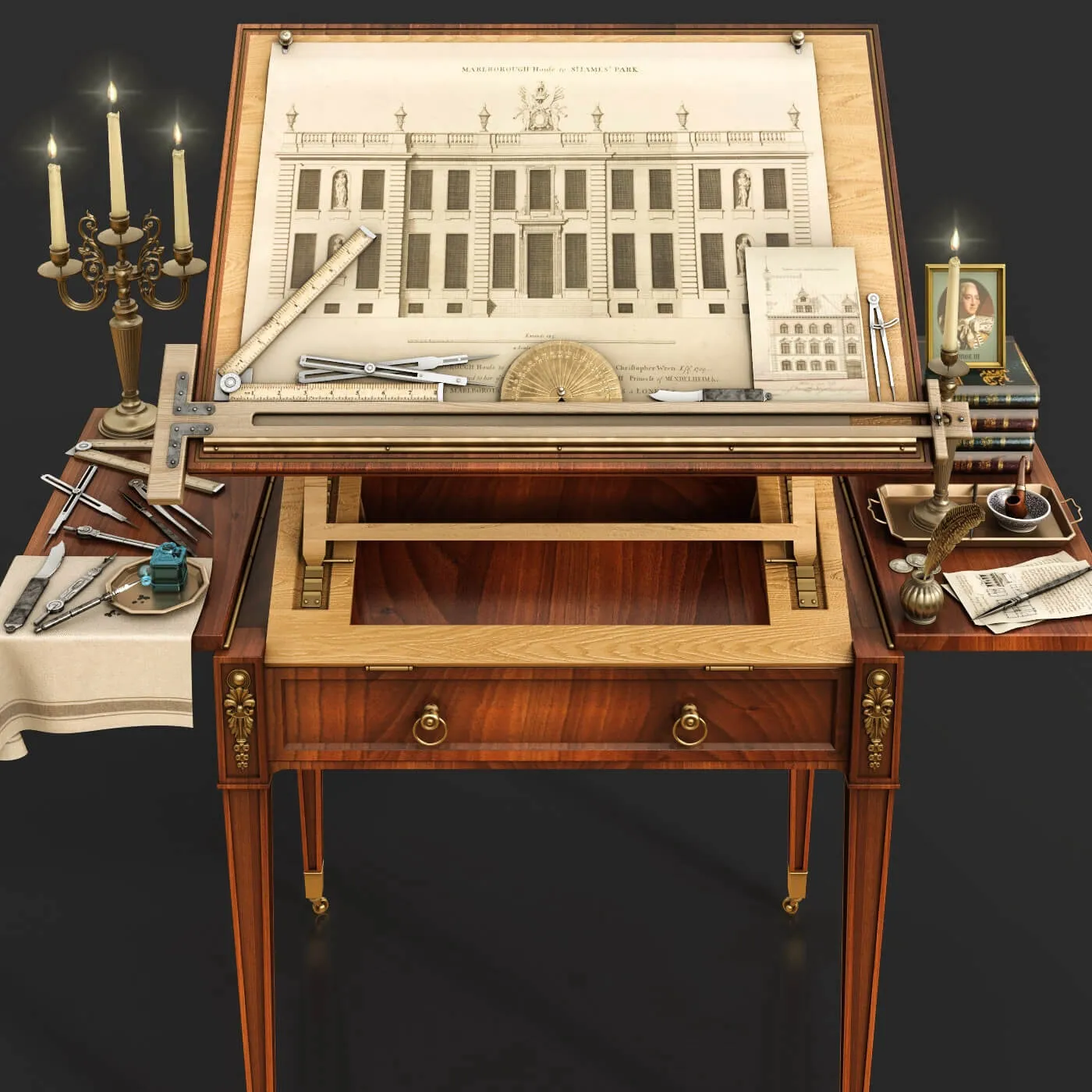 decoration - Architectural workshop AD1790 3D Model