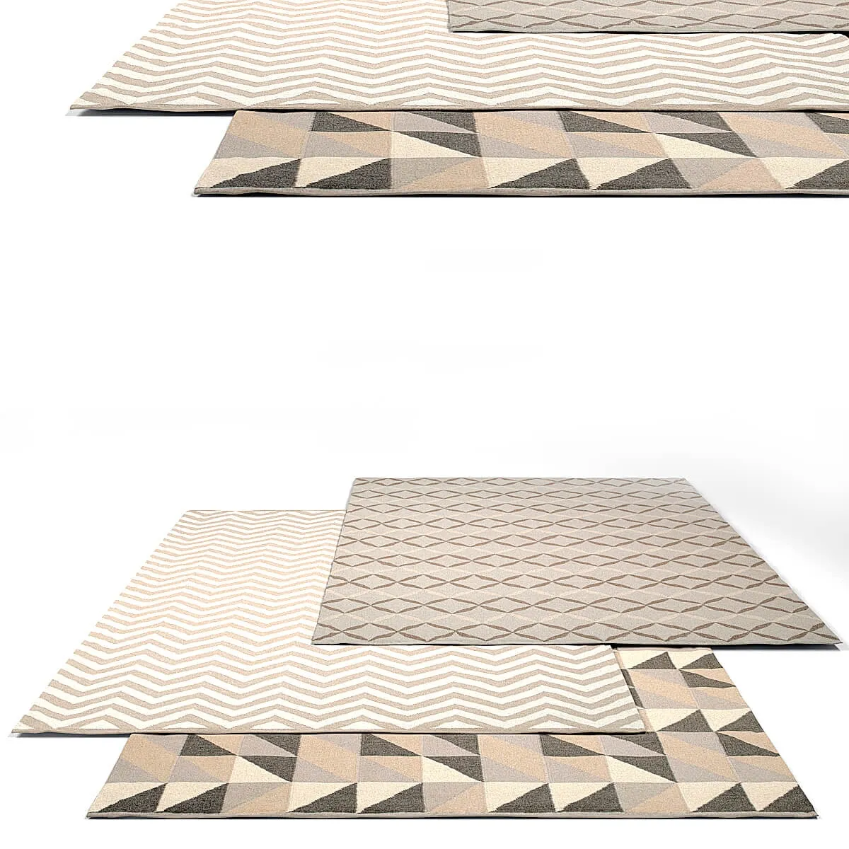 decoration - Armadillo and Co rug set 5 3D Model