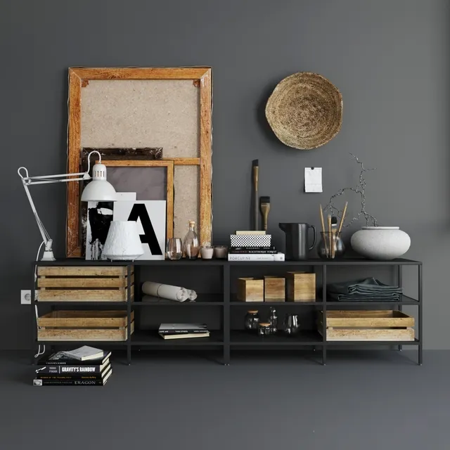 decoration - art-decoration set 01 3D Model