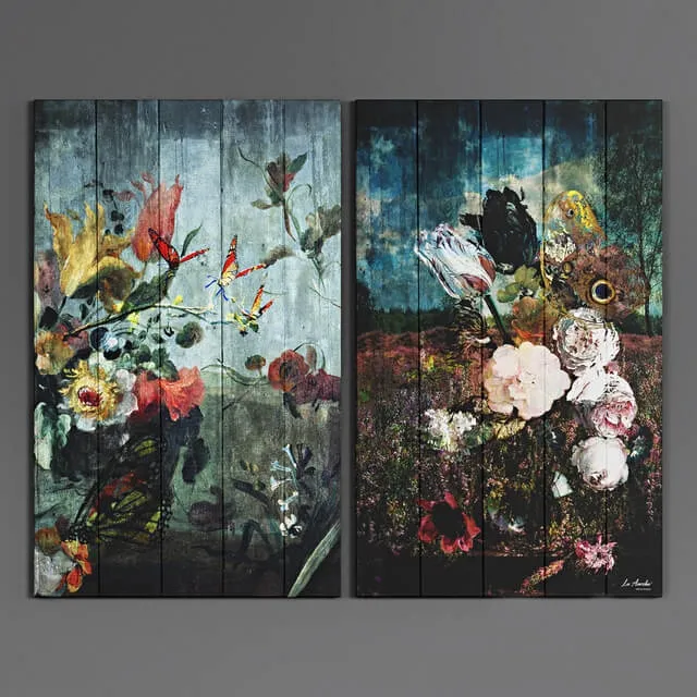 decoration - Art Panels by La Aurela 4 3D Model