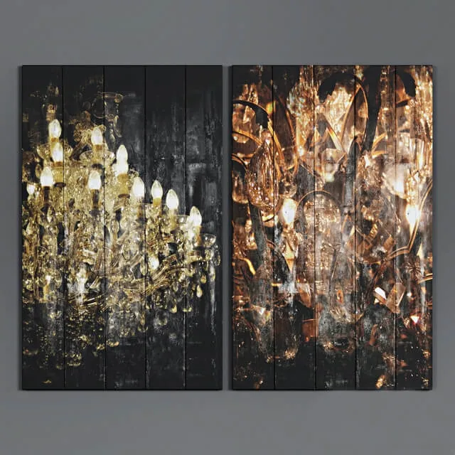 decoration - Art Panels by La Aurelia2 3D Model