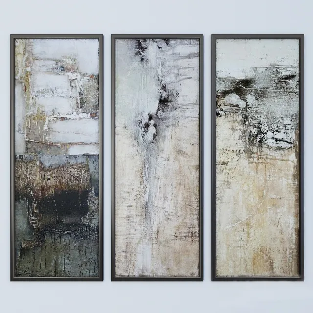 decoration - Art pictures 01 3D Model