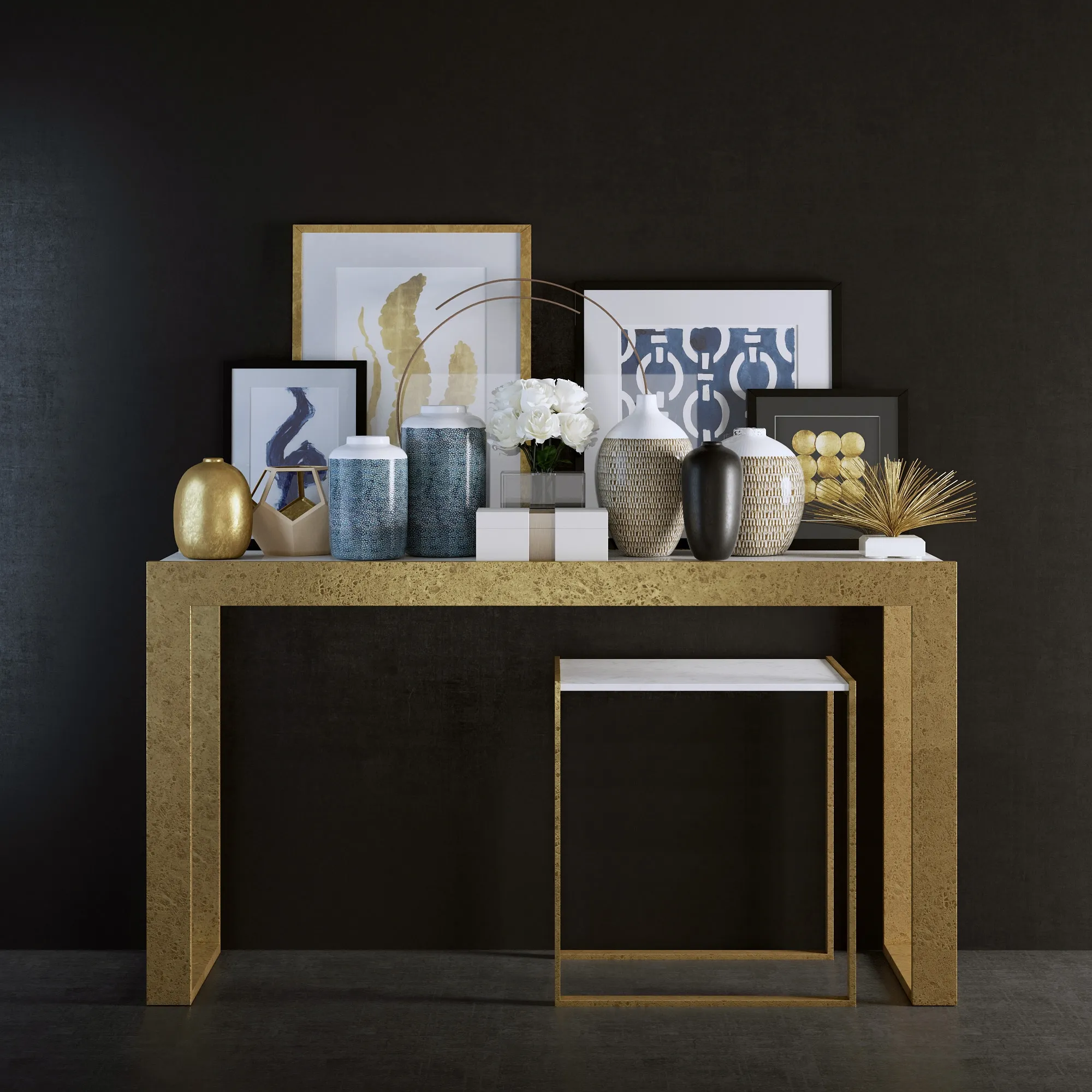 decoration - Arteriors decorative set 3 3D Model