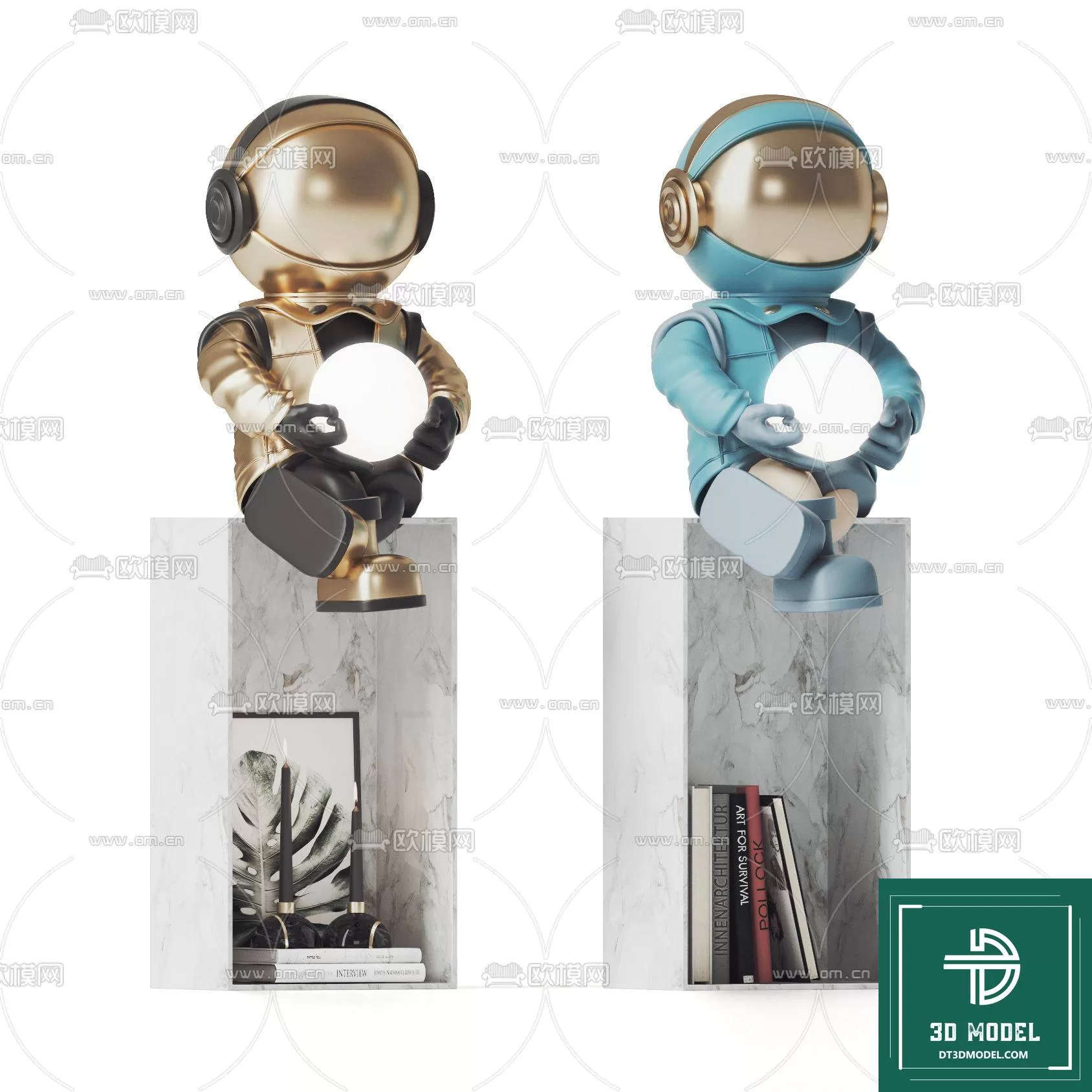 DECORATION – ASTRONAUT 3D MODELS – 016