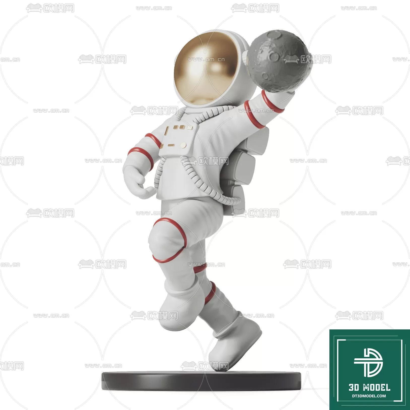 DECORATION – ASTRONAUT 3D MODELS – 020