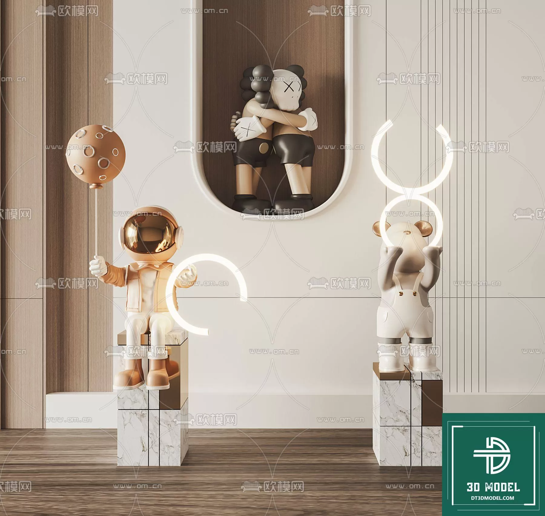 DECORATION – ASTRONAUT 3D MODELS – 032